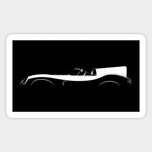 Jaguar D-Type Silhouette Magnet